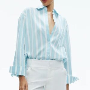 New Alice and Olivia Finely oversized long shirt